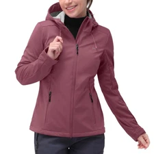 33,000ft Women's Waterproof Softshell Jacket Hood Windbreaker Raincoat Outdoo...