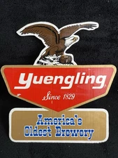 Yuengling Beer Advertising Sign "America's Oldest Brewery Since 1829" 16" Vtg