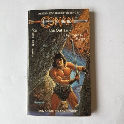 1984 CONAN THE OUTL AW ENDLESS QUEST #25 ROGER E. MOORE PAPERBACK TSR D&D BOOK