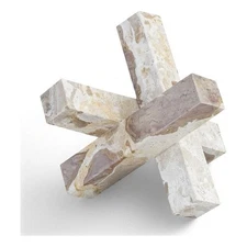 Meridian Furniture Stix Beige Marble Decorative Object