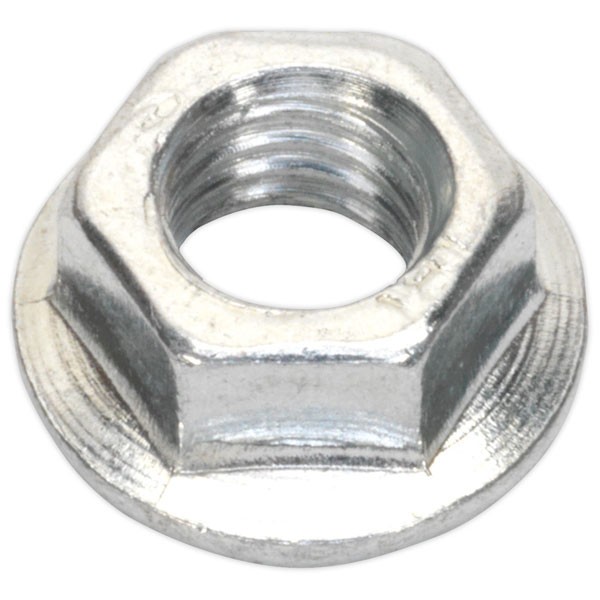 Sealey Flange Nut Serrated M5 Zinc DIN 6923 Pack of 100