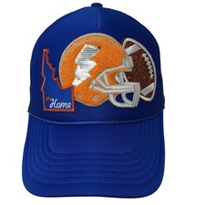 Idaho Home Football Patch Snapback Rope Trucker Hat Blue One Size Otto