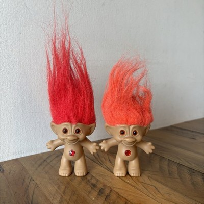 Vintage Schatztrolle Konvolut zwei Figuren
