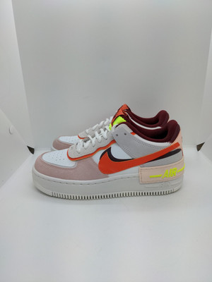 New Nike Air Force 1 Shadow Women's Sneakers Team Red/ Orange Pearl CU8591...