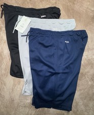 NEW ATHLETIC WORKS Mesh 3-Pack DriWorks Shorts Boys XL 14-16 Gray Black Navy