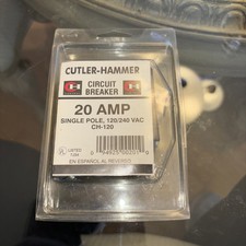 Cutler-Hammer Circuit Breaker 20 Amp Single Pole NOS