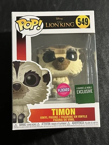 Funko Pop! Disney The Lion King - Timon #549 (Barnes & Noble) Flocked Figure