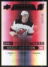2021-22 Upper Deck Credentials #81 Mason Geertsen Red #/199