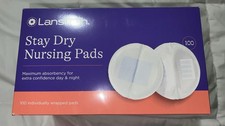 Lansinoh Stay Dry Disposable Nursing Pads, 100 Count for Breastfeeding