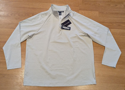 NWT Devon & Jones Clubhouse Pullover DG480 Crownlux 1/4-Zip XL READ DESCRIPTION