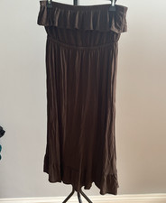 Old Navy brown Off Shoulder Ruffle Dress  Womens M