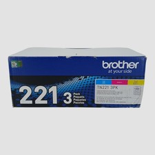 Brother TN221 3PK Standard-Yield Toner Cartridge Replacement 3-Pack Untested 