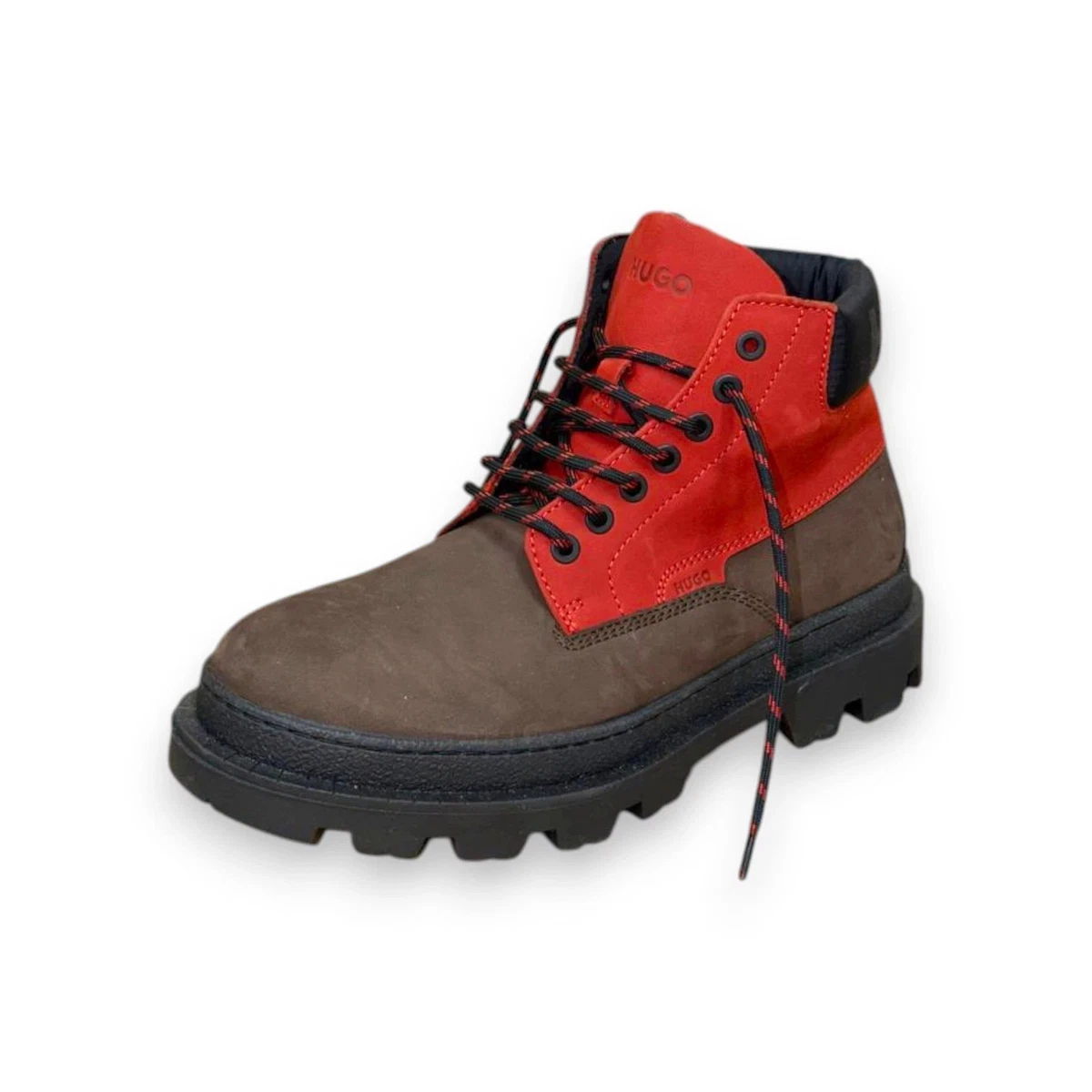 HUGO Kyron – Stivali Desert Chukka In Camoscio Uomo (Marrone Legno, Taglia 39.5 EU)