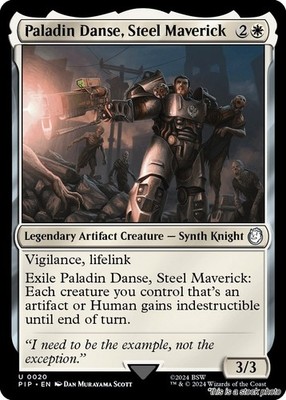Paladin Danse, Steel Maverick MTG Universes Beyond: Fallout Uncommon NM Pack ...
