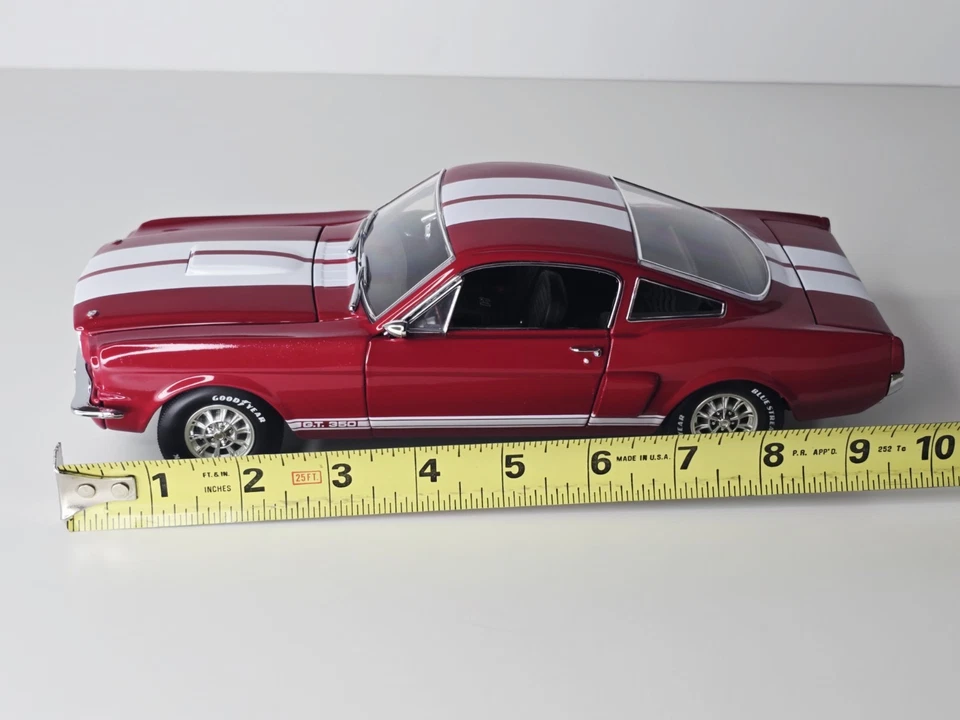 Exact Detail - 1966 Shelby Mustang GT350 Red - 1:18 Diecast - Image 2 of 4