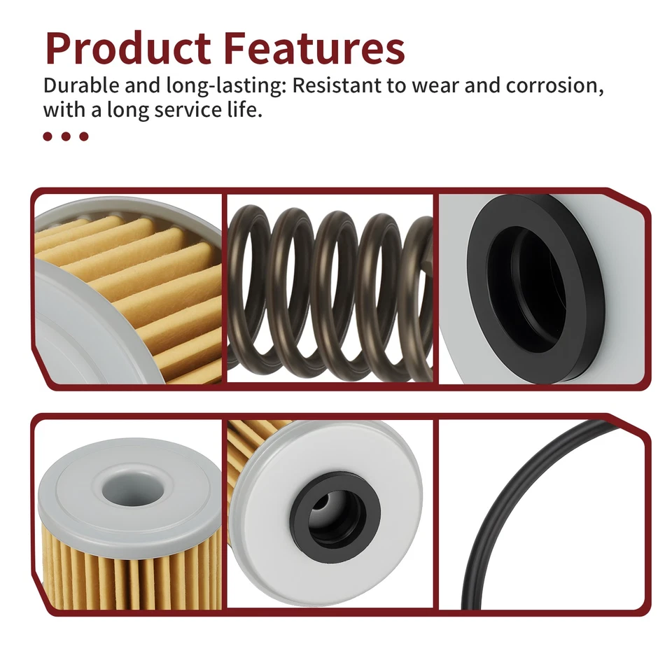 Filtro de aceite 3 piezas con resorte de junta tórica para Honda CRF450L CRF450R-S CRF450RL 2002-2024 Foto 3 de 4
