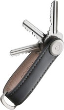 Orbitkey - Leather Key Organiser - Charcoal/Grey NEW