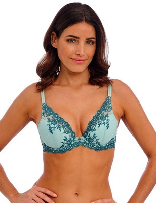 34D Wacoal Basic Beauty BH Bügel Stretch Spitze tief Dessous 853192