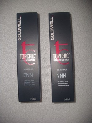 2x Goldwell Topchic Permanent-Haarfarbe 60 ml    7 NN   mittelblond  extra  NEU