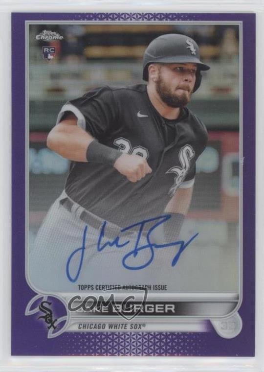 2022 Topps Chrome Rookie Purple Refractor 12/250 Jake Burger #RA-JB Auto RC 7c5