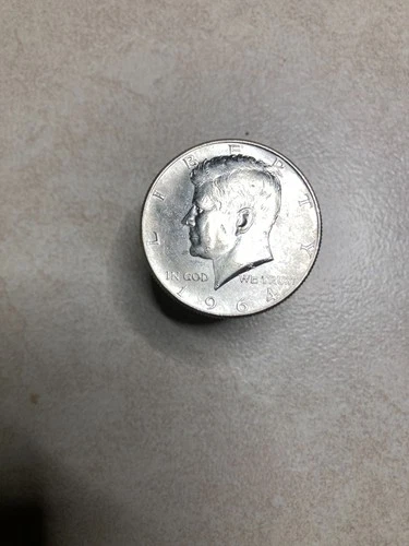 1964 Kennedy Half Dollar 90% Silver Coin $.50 no mint mark (p) almost ?BU $NICE$
