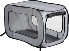 Portable Pop Up Kennel for Cats and Dogs, Gray