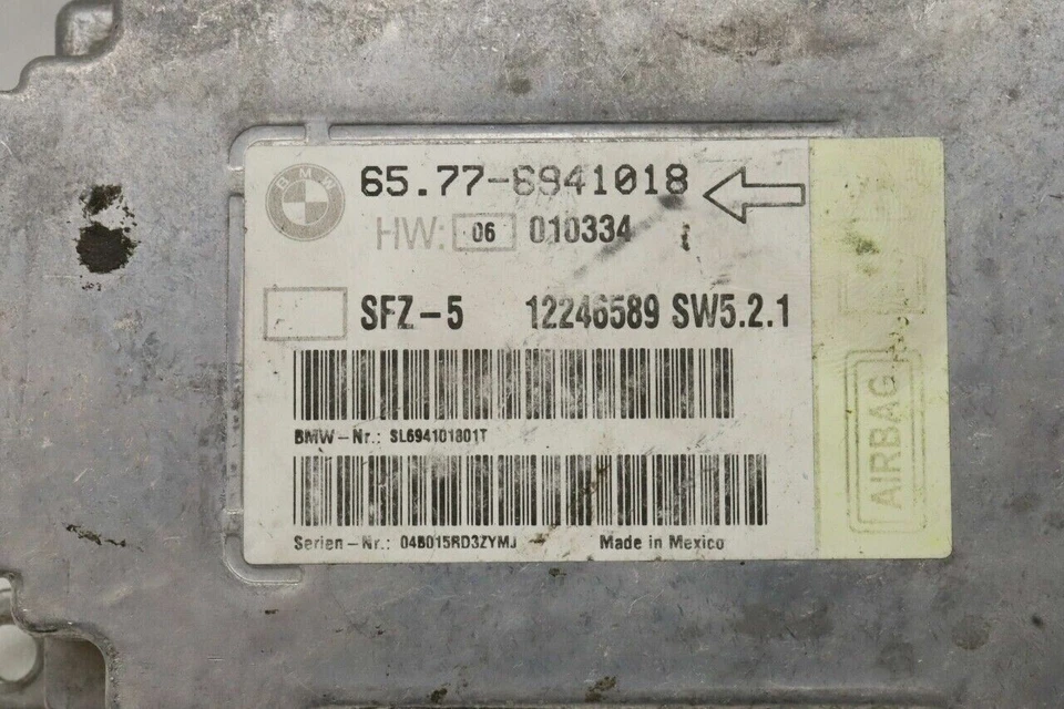 2004 BMW 530i SRS Bag Control Module OEM Used - Imagem 2 de 4