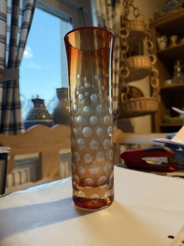 DDR GDR Glas Vase Harzkristall - Picture 7 of 7
