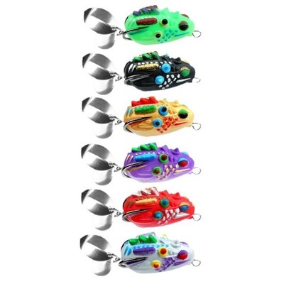 PVC Frogs Lures for Blackfish Fishing Lures with Double Hook and 3.5cm