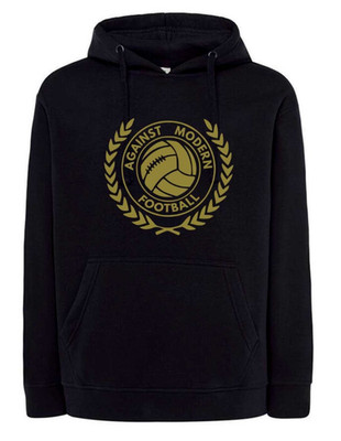 Against Modern Football Hoodie schwarz old football ball ultras Fan