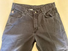 Carhartt FR Cat2 36x30 Men  s Flame Resistant Navy Relaxed Pants EUC