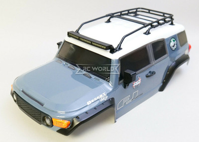 RC 1/10 Truck Body TOYOTA FJ CRUISER W/ LED *Finished* -GRAY- 313MM