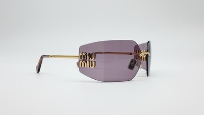 Miu Miu MU 54Y Gold Light Purple Brown Women display picture 3