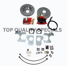 Monte Carlo 1978 - 1988 Rear Disc Brake Kit D/S Rotors RED Emergancy Calipers