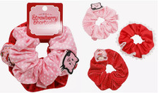 SEALED Strawberry Shortcake and Custard Scrunchy Set of 3 Scrunchies NWT