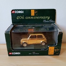 Corgi Mini Gold Plated Model Car 40th Anniversary Ltd Ed Diecast Boxed 04501
