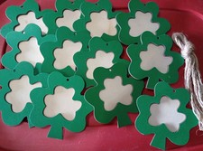 Wooden Shamrock Picture Frames 12 Hanging Kid Craft