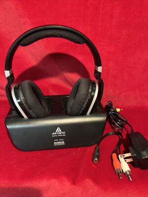 Artiste TV 2.4GHz RF Wireless Over Ear Digital Stereo Headset - Black (C2)