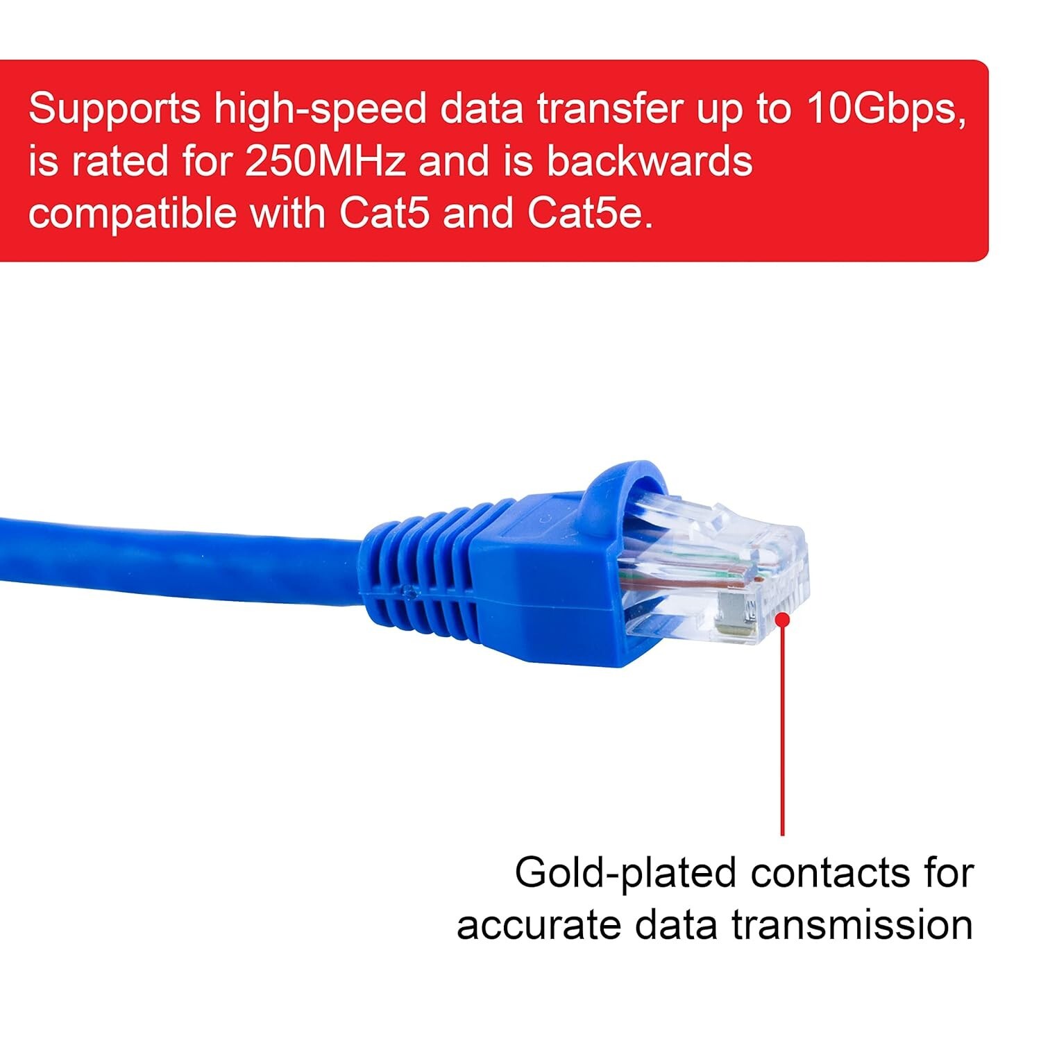 CAT6 / CAT5 Ethernet Patch Cable LAN Network Internet Modem Router Xbox ...