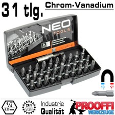 Bitssatz Schraubendreher Satz 32-tlg Profi Bits Neodym Magnet Bithalter N-06-103