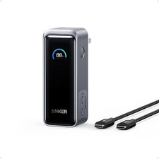Anker Prime Power Bank 9600mAh 2in1 65W USB-C Charger PD3.0/PPS Built-in AC Plug