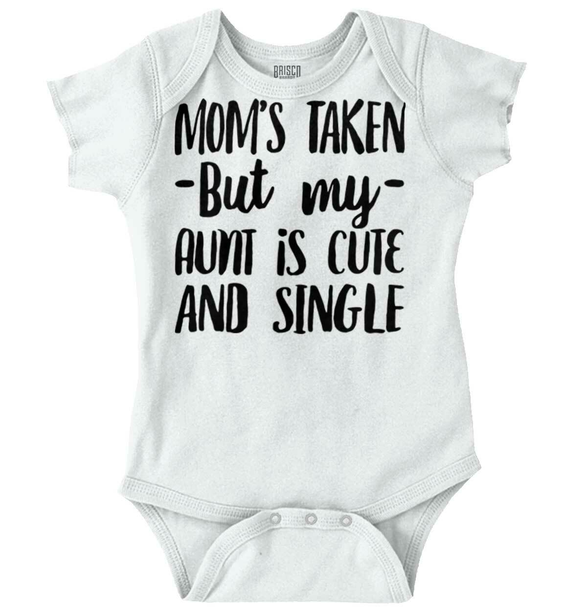 Newborn Baby Romper From Auntie - Unisex "Nephew Niece" Shower Gift, 100% Cotton