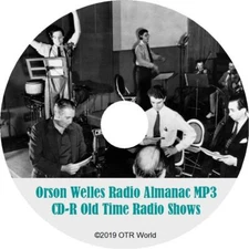 Orson Welles Radio Almanac Old Time Radio Shows OTR MP3 On CD 20 Episodes