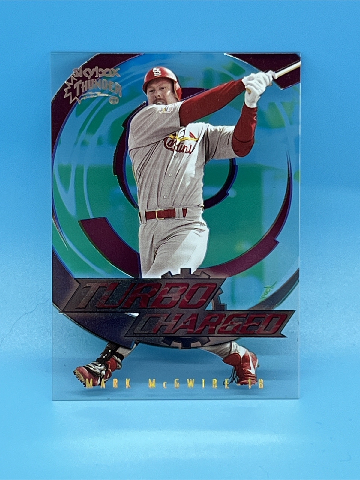 MARK McGWIRE 1999 Skybox Thunder TURBO-CHARGED #5 ~ CARDINALS
