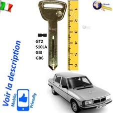 Clé VIERGE GT2 pour LANCIA BETA GAMMA TREVI DELTA Vintage