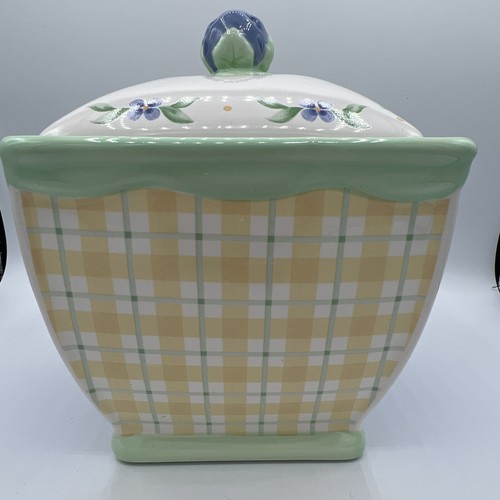 PFALTZGRAFF LARGE CANISTER "SUMMER BREEZE" SEALING LID - 9" tall, 7.5"x6.5"wide - Picture 4 of 8