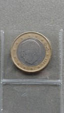 1 Euro Belgio Re Alberto Asse Ruotato Errore Di Conio 1999