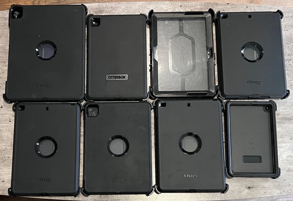 Lot of 8 Used Otterbox Defender Series Cases for iPad Pro Air Mini 9th 6th - Image 2 of 2