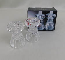 2pc Set Studio Nova Sparta Lead Crystal Taper...