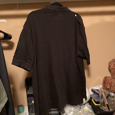90s ROCA WEAR ラグラン ポロシャツ ホワイト×ブラック 3XL Vtg Rocawear Shirt Striped XL Batman JAY Z Y2K 90s Collared